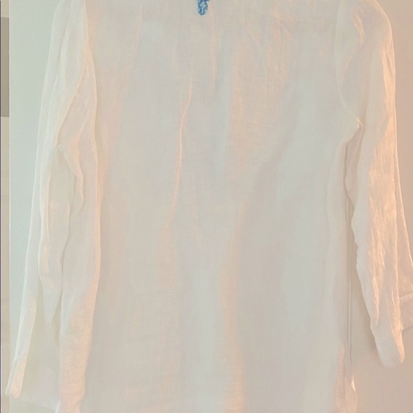 Lilly Pulitzer fabulous embroidered linen tunic - Picture 5 of 9